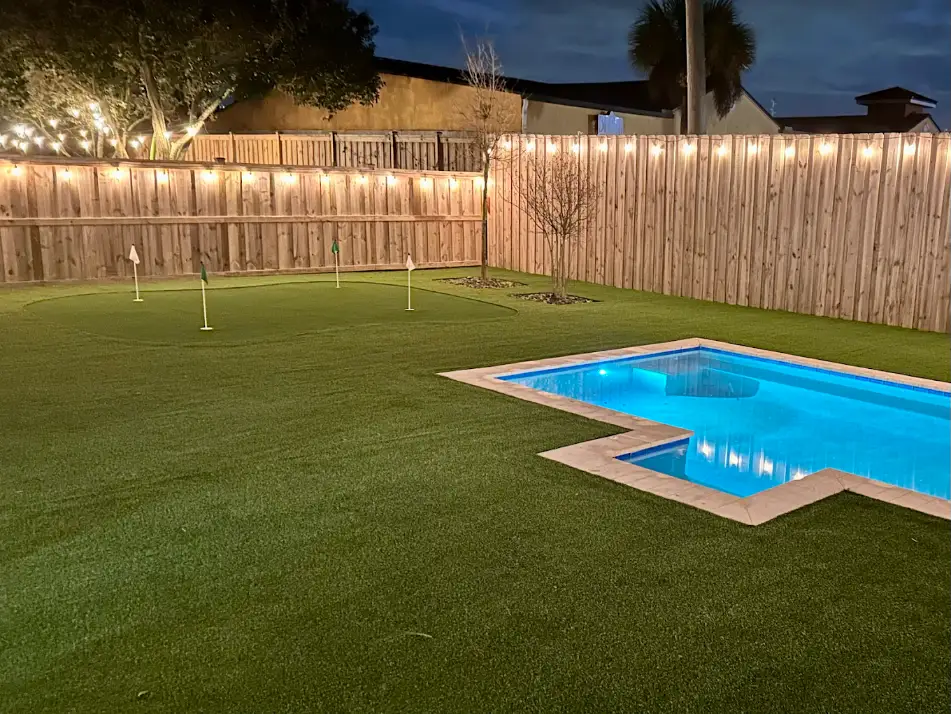 Synthetic turf repair work — seam re-tape and infill top-off